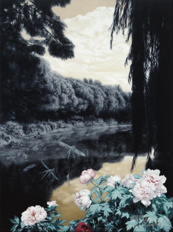 何红蓓《风景系列 》Landscape No.1  180×135cm Oil on Canvas 2010年