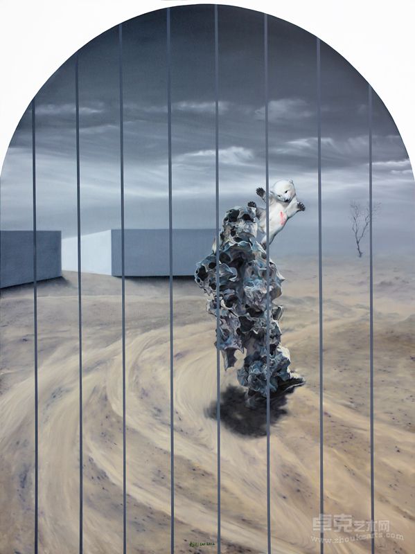 李旭彬《真舒服》150x200cm布面油画2012年