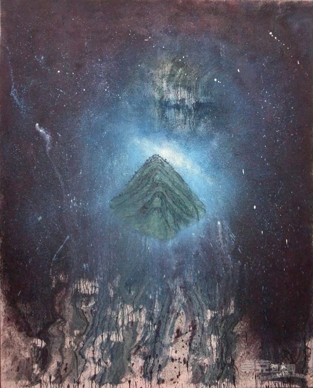 林超文《星空灿烂》150x120cm布面油画2012年