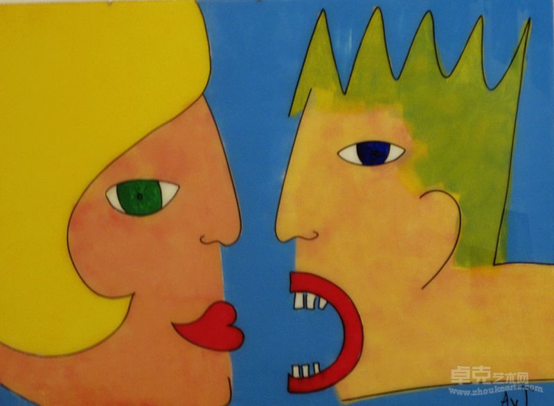 Mama,what’s wrong 妈妈，怎么啦-丙烯玻璃-70X50cm