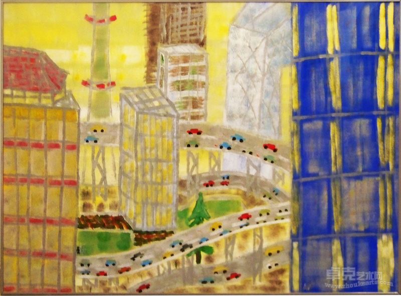 the view through my window我窗外的景色-丙烯玻璃-70X100cm