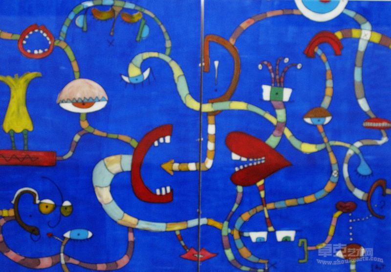 MWords without roots 无根词语-丙烯玻璃-70X50cm X2