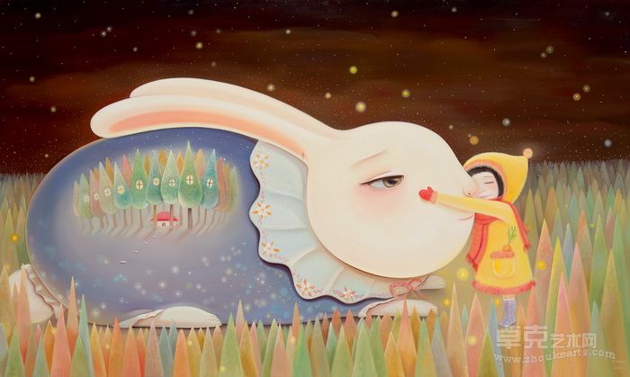 孙莹 心房 2011 布面油画 200 × 120 cm