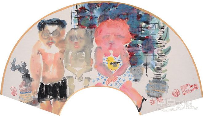 婚前婚后系列之 纸本彩墨 46cm × 68cm 2012