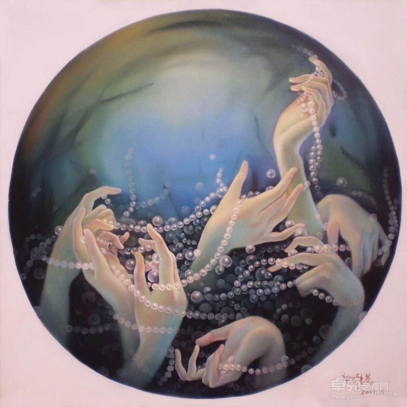 唐雄英  轻舞 油画 50cmX50cm