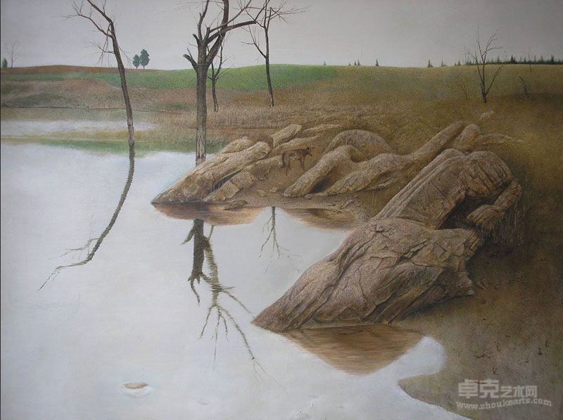 张海波 静静的河100+80CM