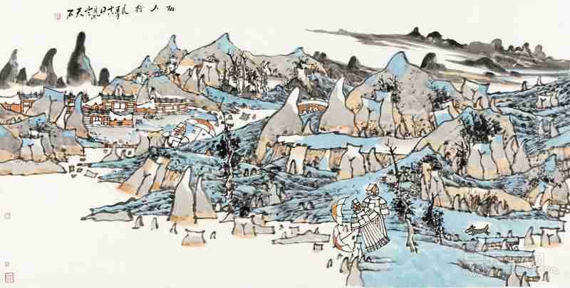 尹天石 丽人行 136x68cm 2012
