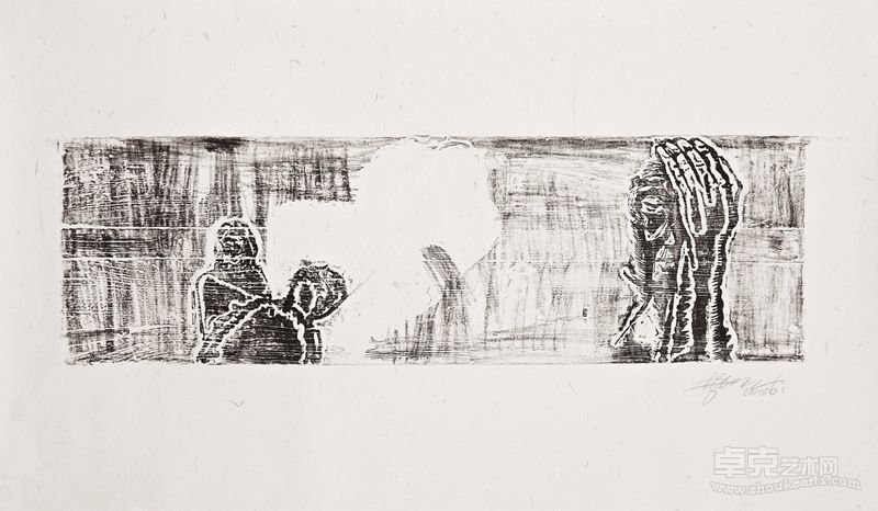 无题     2006     木刻  200×117cm