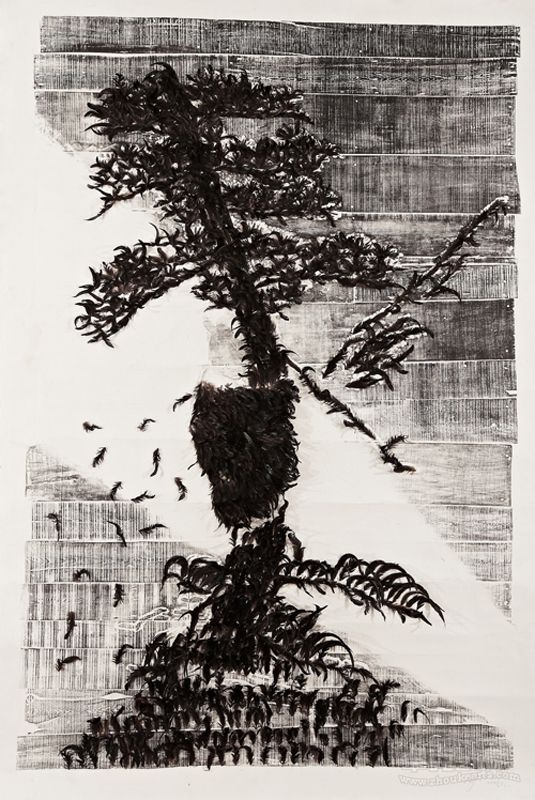 推背图61    2007    木刻 50×360cm
