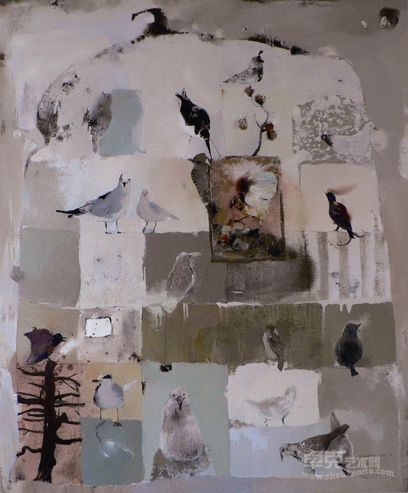 《笨鸟儿之六》 120X100CM 2011年 叶惠玲