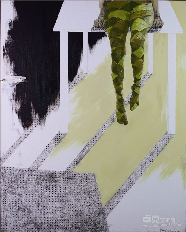 《17点58分》 150cm x130cm 余玛丽    2010年02月  布面油画