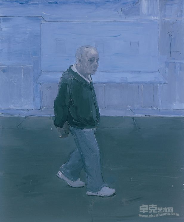 《行走的人》  180X150  布面油画 2012年 张志峰.