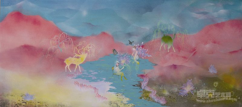《fusing 》 200cmX90cm   综合材料  2011年 谢玉婷