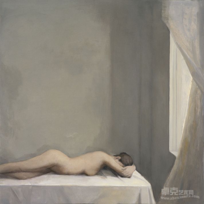 《白床-4》155x155cm 布面油画 2011年 杨国强