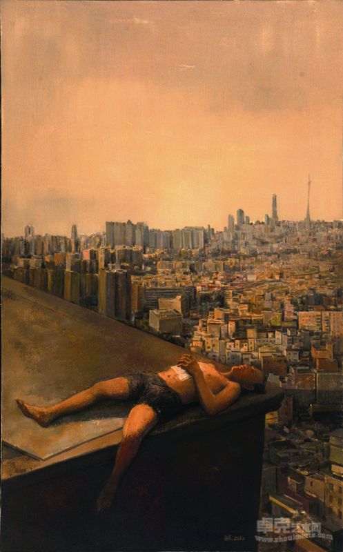 《一张白纸 之一》115x185cm 布面油画 2012 杨国强
