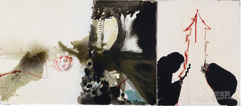 《毁了四分一》肖武聪      105x232cm          布面油画 2011