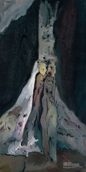 《黑弧线·1》 120×60 布面油画 2012 阳磊