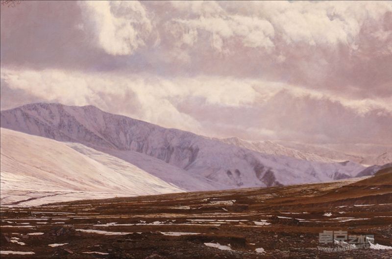 昆仑风云2004布上油画82x124cm
