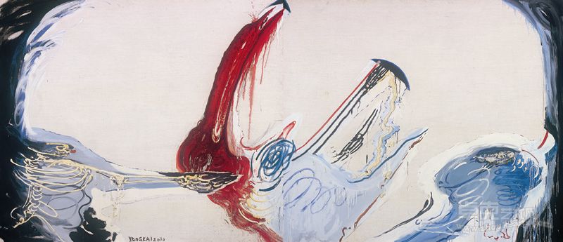 《画为我狂——绝对自由》  215×500cm  布面油画  2010年 杨锴