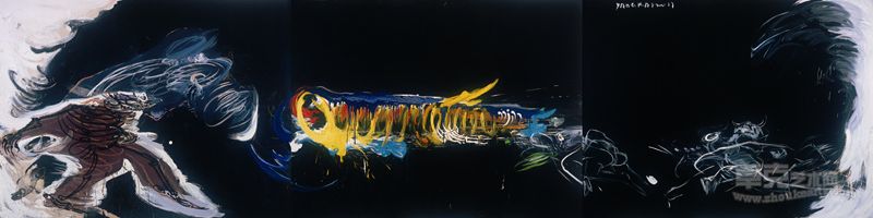 《绝对腐朽——把时间从死神那里索取》 200×800cm     2011年 杨锴