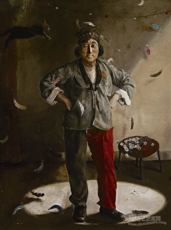 《谢幕》160X120cm+2011年 谢郴安