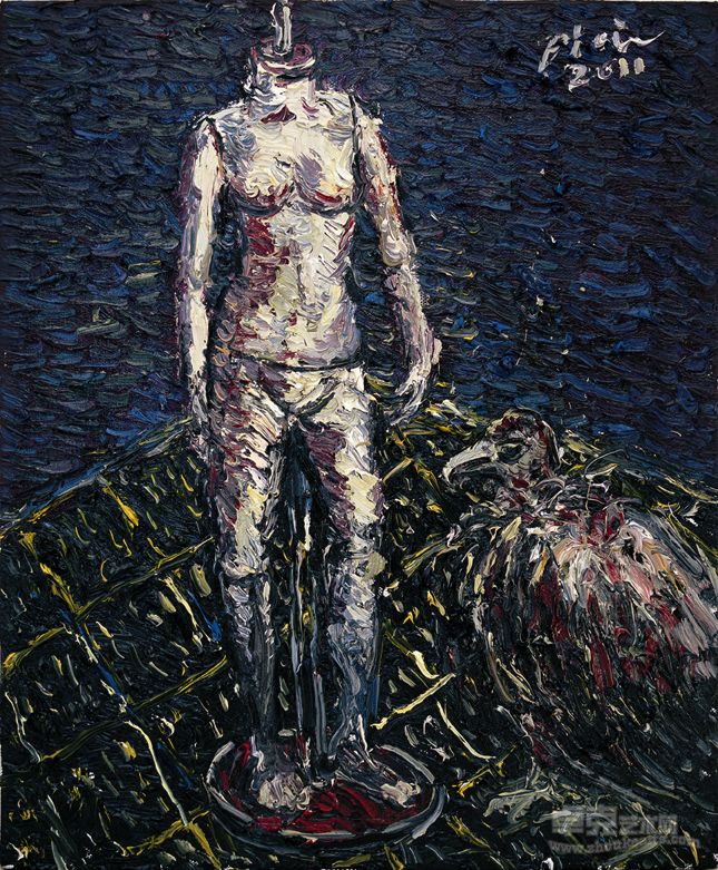 《症结——3》  60X90 布面油画   2011年 游飘