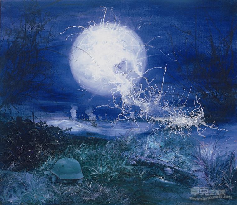 《月相》 180x150cm 布面油画 2011年 马楚炳