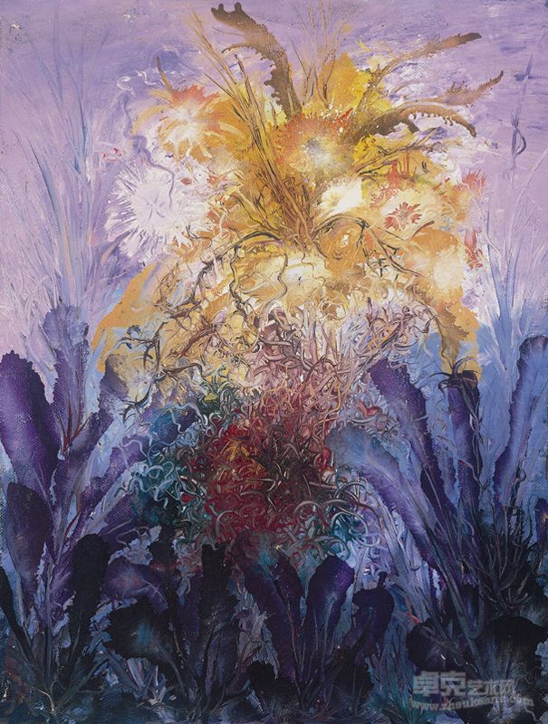 《战之花》 60×85cm 布面油画 2010年 马楚炳