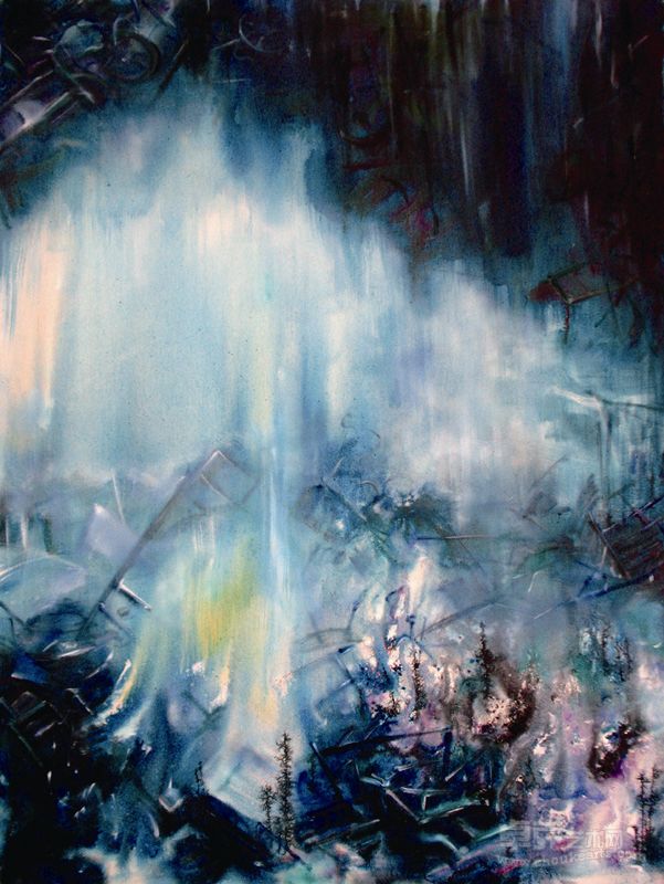 《紫龙2》  130x180cm 布面油画 2009年 马楚炳