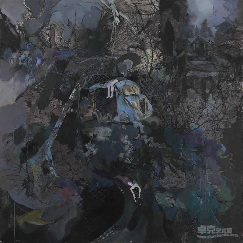 《止于此，止于我》 150CMX150CM 布面油画 2012年2月 任真