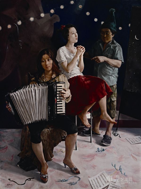 《时光》200X150cm++布上油画 刘晟