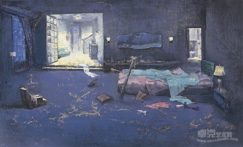 《悄悄靠近伤痕》180x110cm布面油画 2011年 孙佳兴