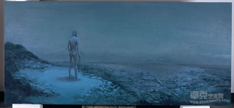 《最后一座城》 350x150cm  布面油画  2011年 孙佳兴
