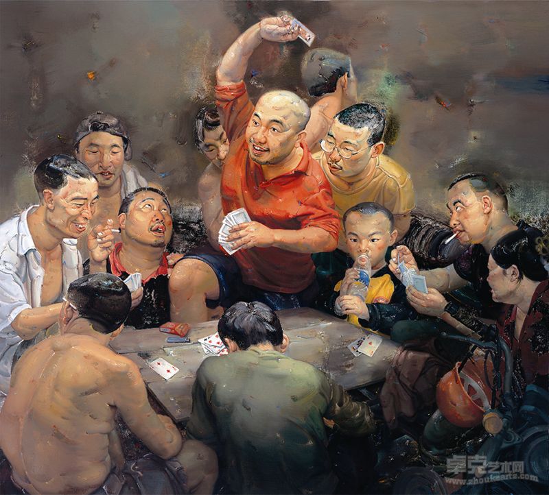 打扑克 160X175cm 郭祖昌 2006年