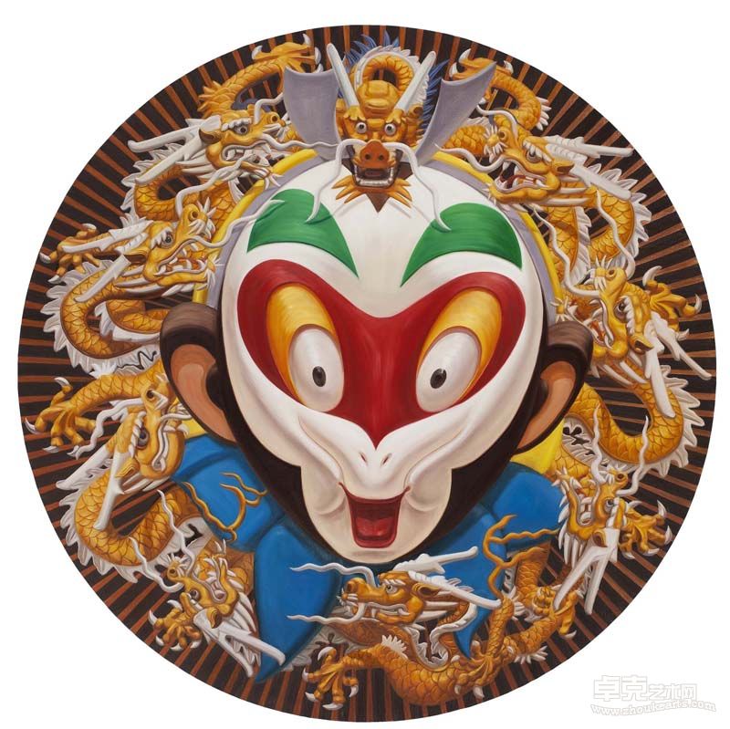 張敬立2012.6.15 直徑150cm 布面油畫 2012