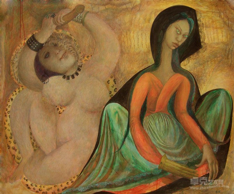 春眠 120x100cm 布面丙烯 2012