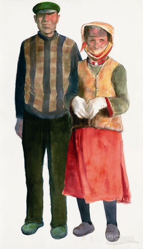 瓦恰乡的塔吉克夫妇 101×152cm
