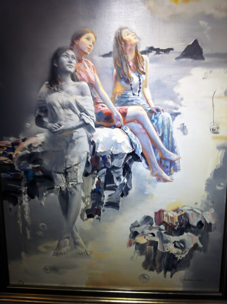 陈可之油画2012年8月1日创意城市伦敦美术大展在伦敦巴比肯艺术中心展出