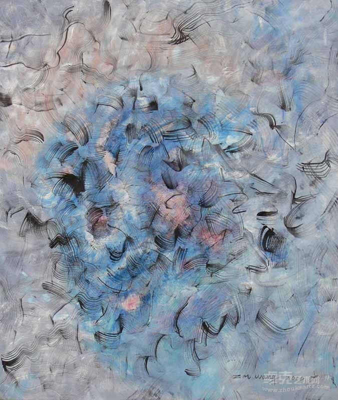 水佛陀、王昭旻、布面油画2010年作130-110cm