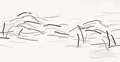 于继东-秩序 052612 120cm x 62cm 纸本水墨 2012年