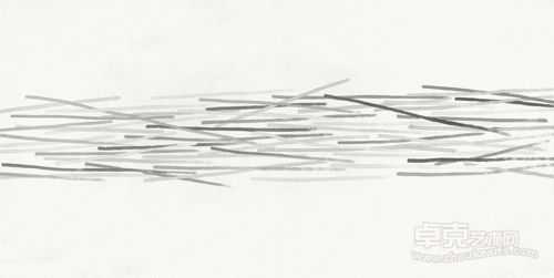 于继东-秩序 No.061812  140cm x 70cm 纸本水墨 2012年