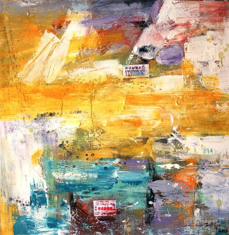 都市文身no.12   综合材料 80 x 80cm 2011
