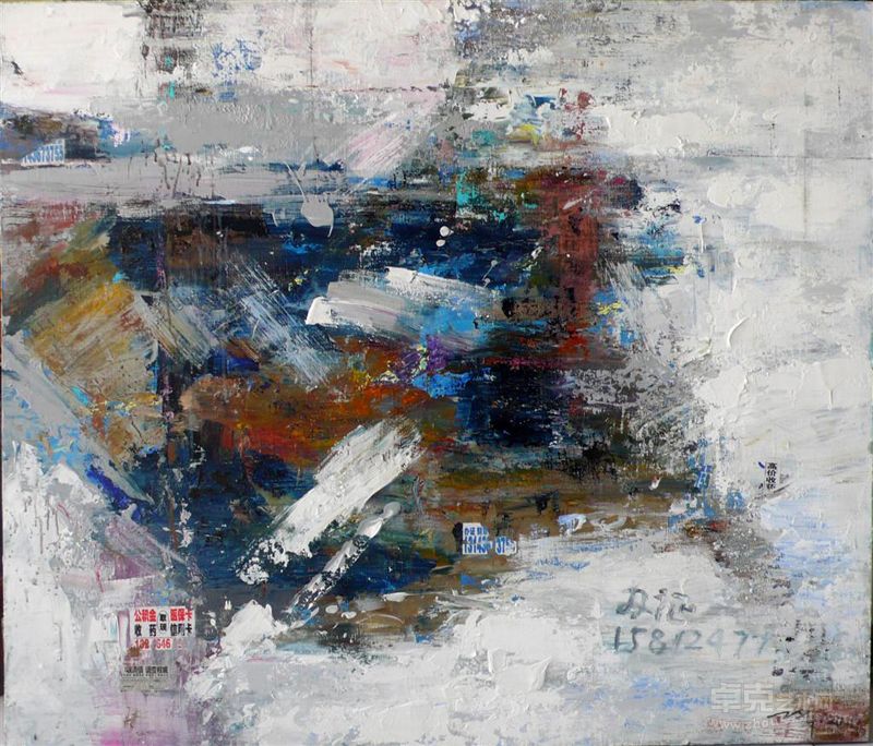 都市文身no.16  综合材料 140 x 120cm 2011
