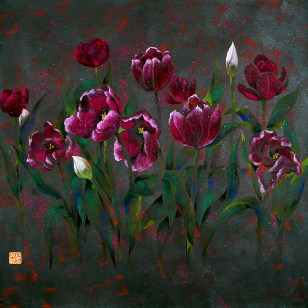 《秋郁》90·90cm