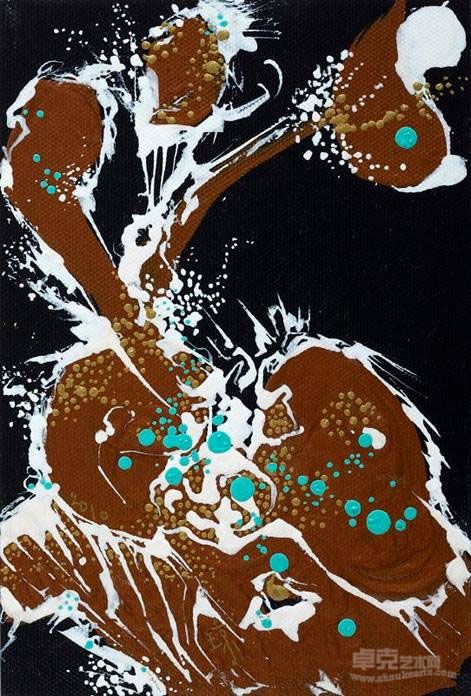 郑琼娟－《琨》, 22.5x15.5cm (1F), 油彩画布, 2010