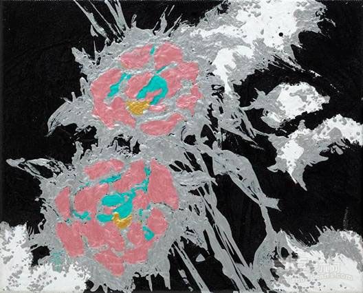 郑琼娟－《绮》, 22x27cm (3F), 油彩画布, 2010.