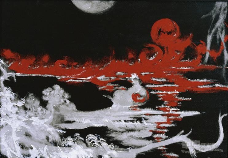 郑琼娟－《心玄》, 80x116.5cm (50P), 油彩画布, 2005.