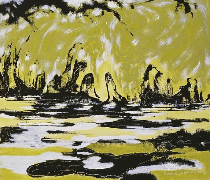 郑琼娟－《涵》, 45.5x53cm (10F), 油彩画布, 2004
