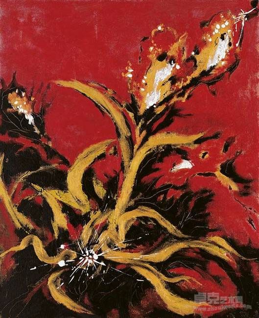 郑琼娟－《成熟》, 65x53cm (15F), 油彩画布, 2004