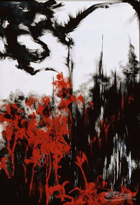 郑琼娟－《澹》, 116.5x80cm (50P), 油彩画布, 2005.
